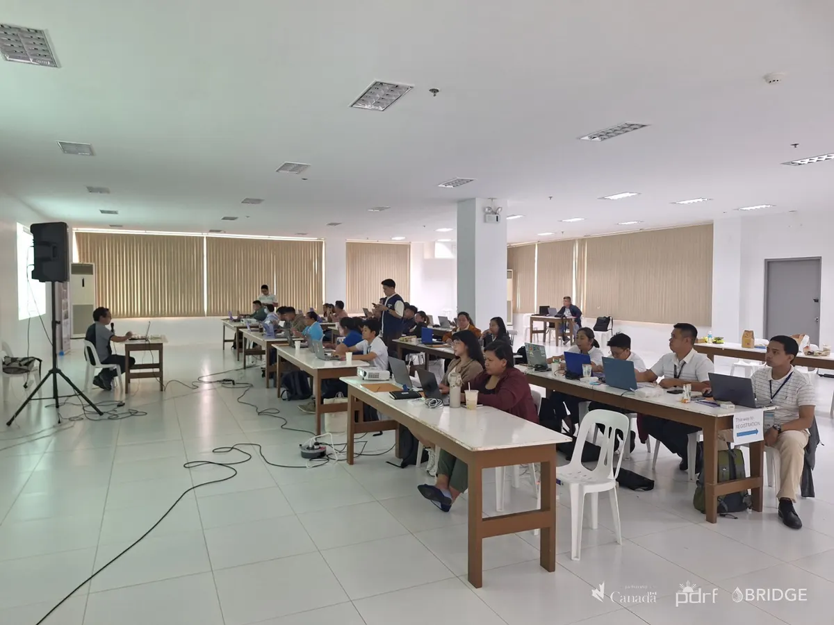 Sessions of the Basic GIS training course with the Antipolo City government.
