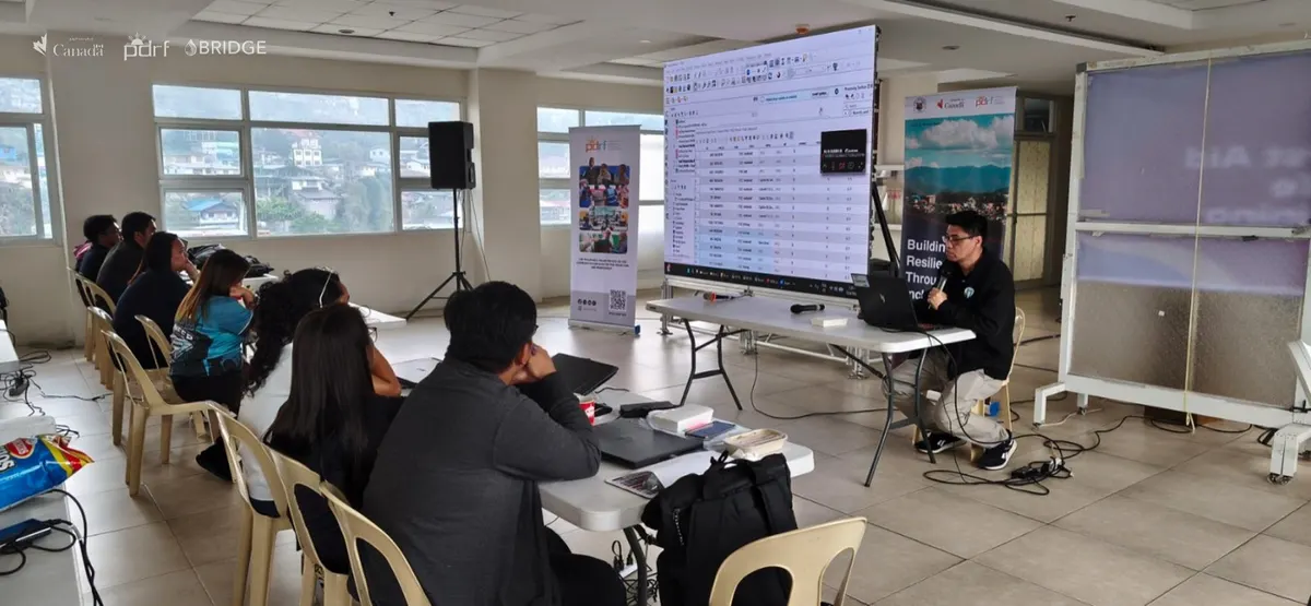 Sessions of the Basic GIS training with the Baguio City government.