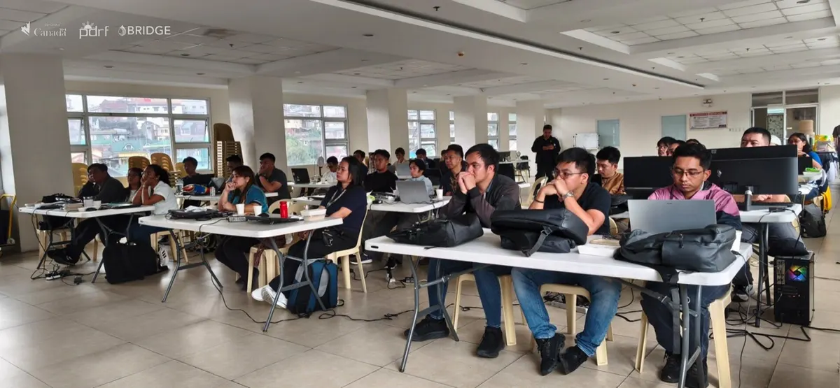 Sessions of the Basic GIS training with the Baguio City government.