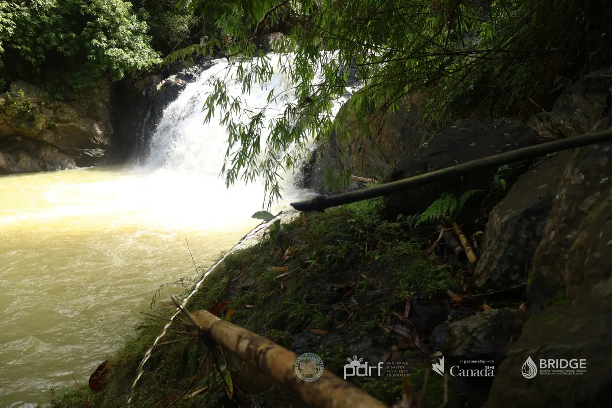 A waterfall identified during community-led resource mapping.