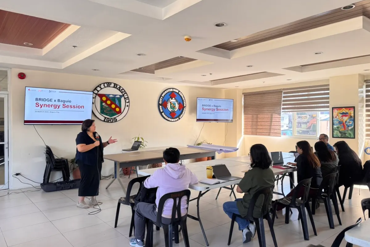 Synergy Workshop sessions with the local governments of Antipolo and Baguio.